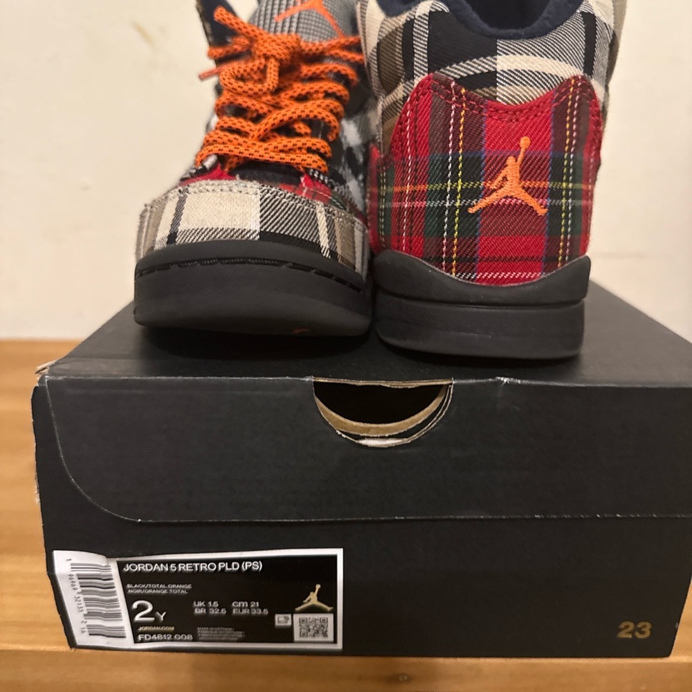 Air Jordan 5 Retro “Plaid” (Pre-School 2Y